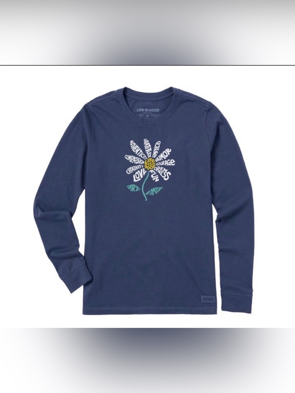 NWT Life is Good Women’s Superpowers Daisy Shirt